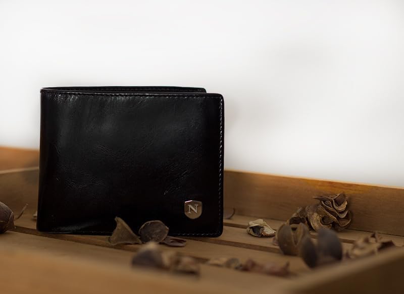 Natucci Black Leather Wallet - NTC14-3 - Image 4